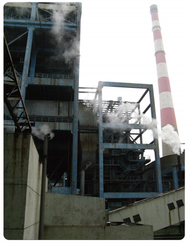 東營勝利發(fā)電廠新增脫硝設(shè)備基礎(chǔ)加固。( 2013年)